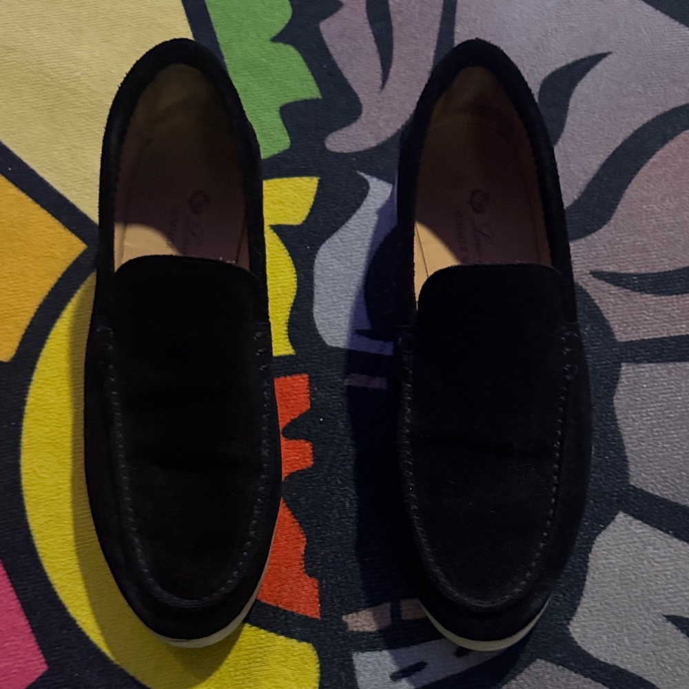 Loro Piana Black Summer Walk Shoes US 9 - Picture 2 of 5